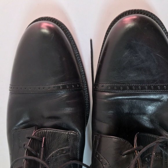 Johnston Murphy Signature Series Black Leather Cap Toe Derby Shoes 10.5 M‎ 13501 main image 4